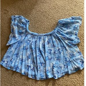 off the shoulder cropped top